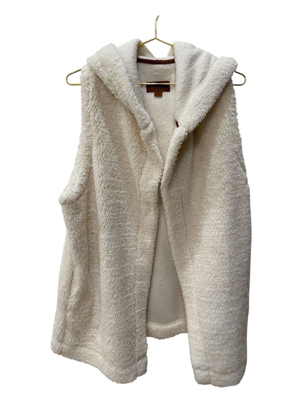Koolaburra by UGG Cream Cozy Sherpa Hooded Vest Size XL
